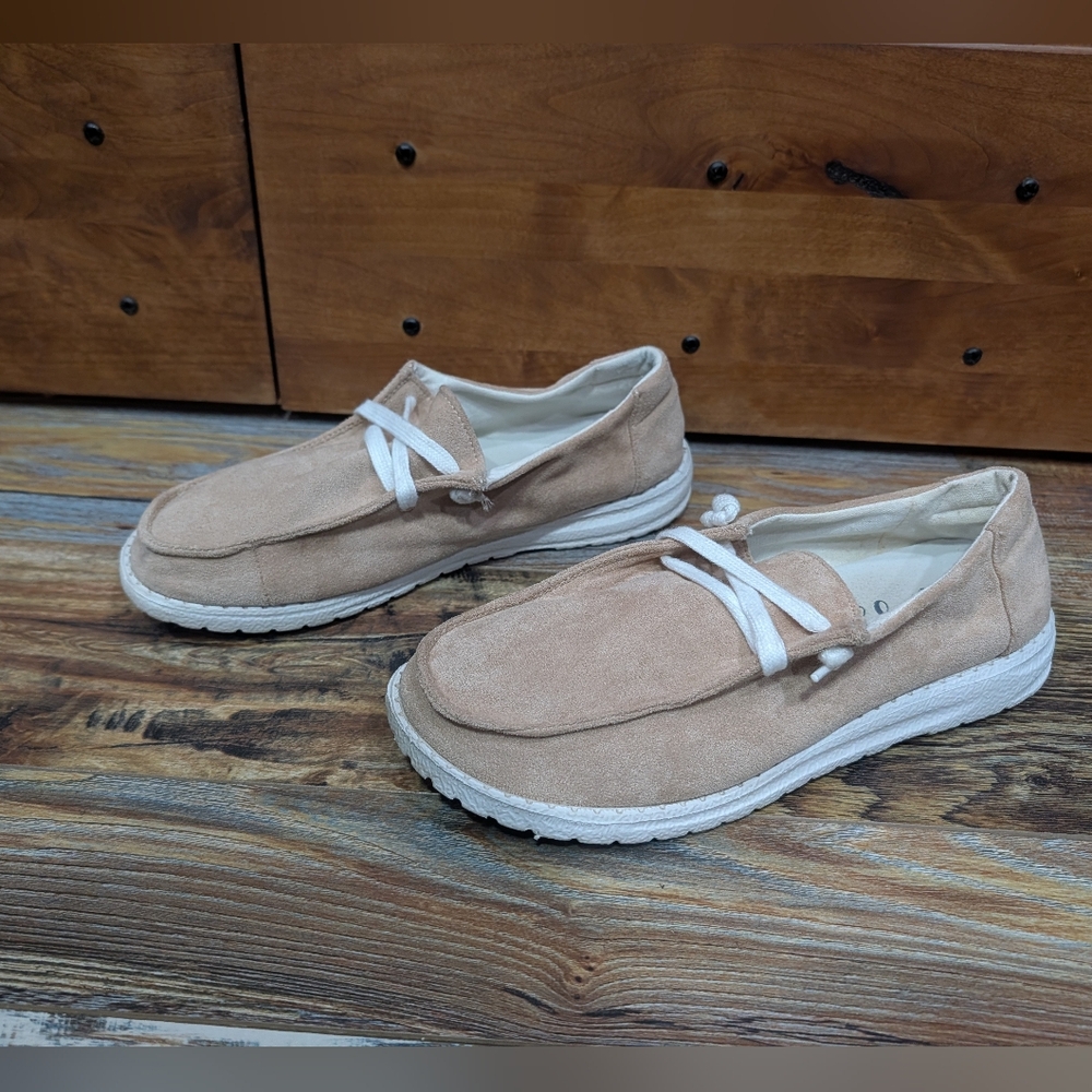 Suede Sand Gypsy Jazz Shoes Women's Size 9.5 - Picture 1 of 5